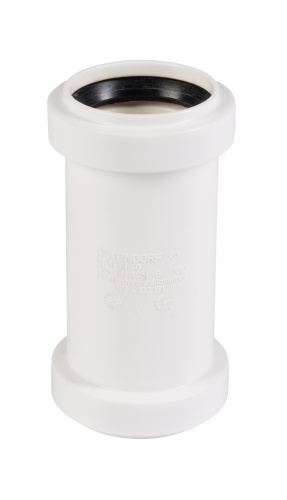Муфта 40 белая, надвижная, ремонтная HTU Ostendorf внутренняя канализация