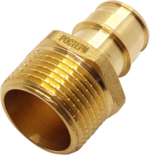 Соединитель РОСТерм 20x3/4"Н латунь, лайт Q&E PE-x L20COUP34EXT