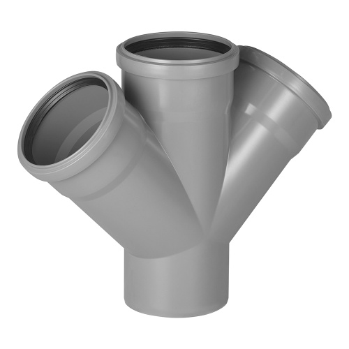 Крестовина 110x45° одноплоскостная HTDA Ostendorf внутренняя канализация