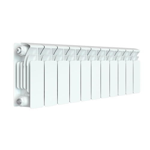 Биметаллический радиатор Rifar Base 200 - 11 секций, боковое, белый