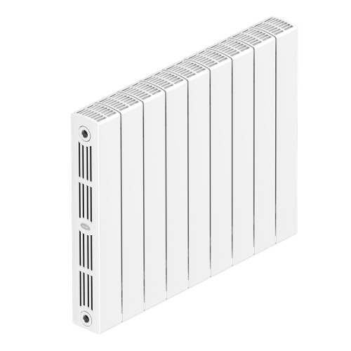 Биметаллический радиатор Rifar SUPReMO 500 - 9 секций, боковое, белый