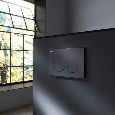 Кнопка для инсталляции механическая Am.Pm PrimeFit L I090138 пластик, черный матовый