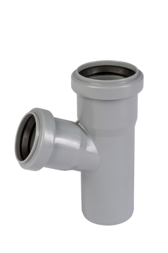 Тройник 50x40x67° косой, PP HTEA Ostendorf внутренняя канализация