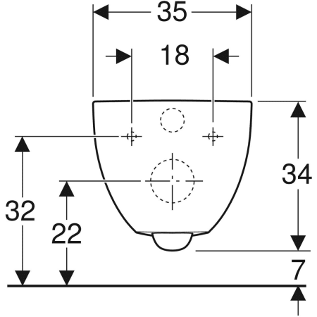 Подвесной унитаз Geberit Acanto, закрытая форма, Rimfree 500.600.01.2