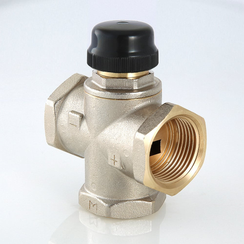 Клапан трехходовый смесительный 1" Valtec (с центральным смешиванием)