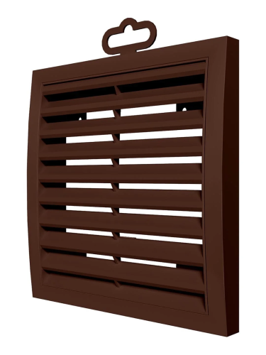 1515РРН кор, Решетка наружная ASA вентиляционная вытяжная 150х150, коричневая
