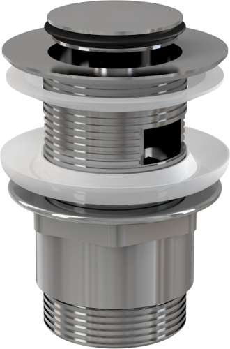 Выпуск Alcaplast 5/4", для раковины click/clack, цельнометаллический с малой заглушкой A39