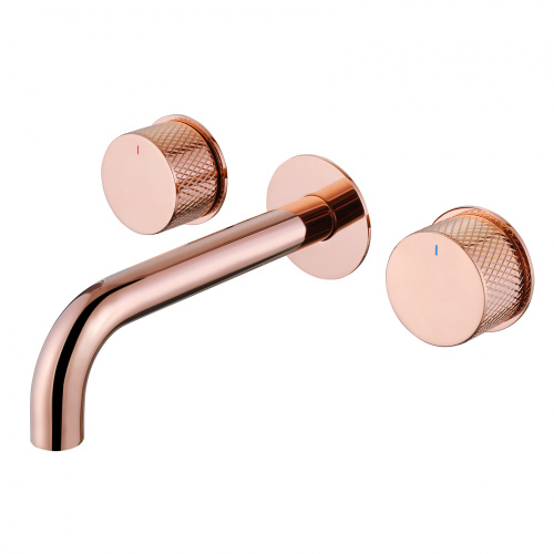 Смеситель для раковины ABBER Wasser Kreis AF81122RG скрытого монтажа, розовое золото