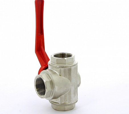 Кран трехходовой 1 1/4"ВВВ с L-переключением ITAP 128 11/4'L