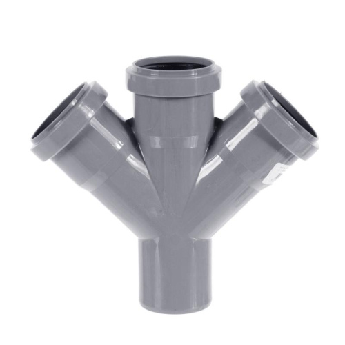 Крестовина 50x45° одноплоскостная HTDA Ostendorf внутренняя канализация