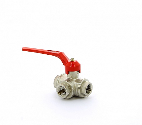 Кран трехходовой 1/2"ВВВ с T-переключением ITAP 128 1/2'T