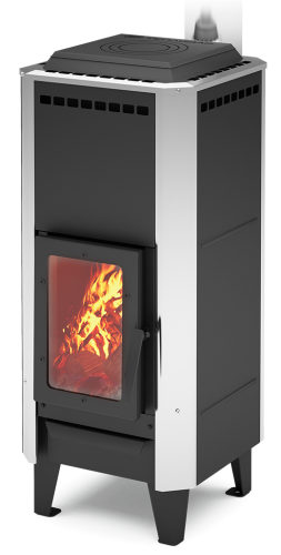 Печь-камин Теплодар ВЕРТИКАЛЬ Металлика