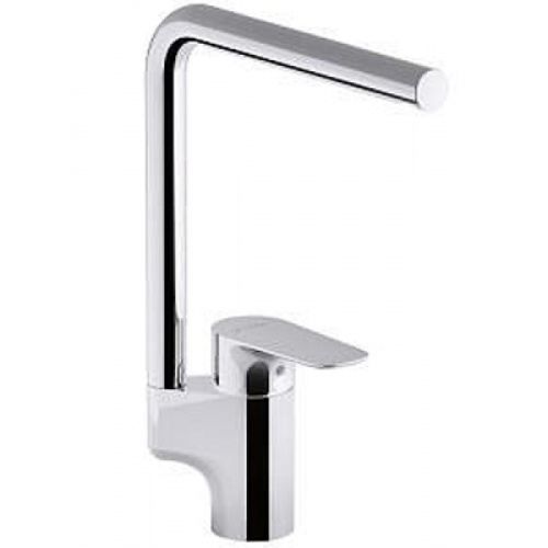 Смеситель для раковины Jacob Delafon AlEo E98331-CP хром, картридж C3, поворотный излив, донный клапан