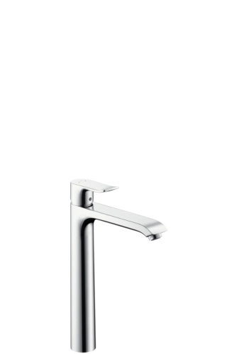 Смеситель для раковины Hansgrohe Metris 31082000 хром, высокий, донный клапан
