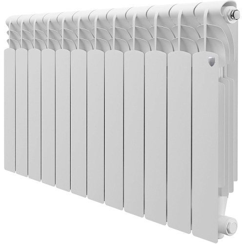 Алюминиевый радиатор Royal Thermo REVOLUTION A 500 - 12 секций, боковое, белый