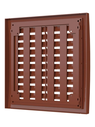 2020РРПН терр, Решетка наружная ASA вентиляционная регулируемая 200х200, терракотовая