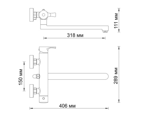 Смеситель WasserKraft Berkel 4802L для ванны