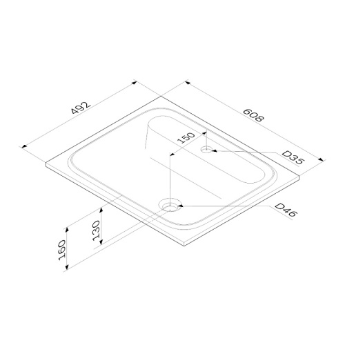 Раковина мебельная 60 Am.Pm Func M8FWPC0600WM белый матовый, литой мрамор