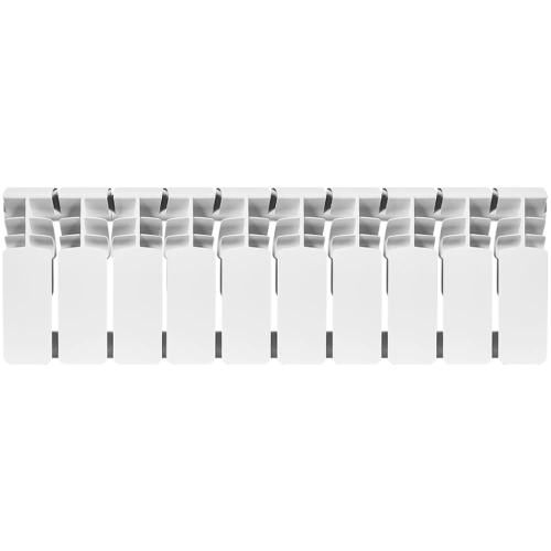 Биметаллический радиатор Rommer Plus Bm 200 - 10 секций, боковое, белый RAL9016