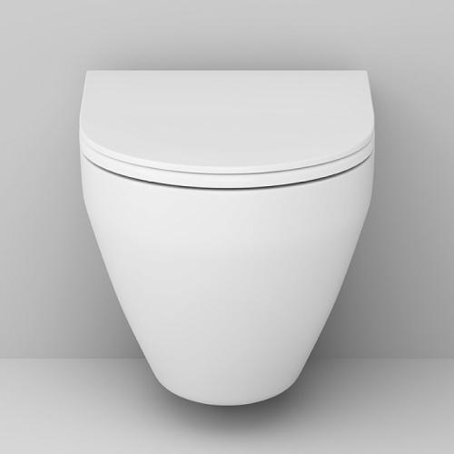 Подвесной унитаз Am.Pm Spirit V2.0 C701700SC белый, FlashClean безободковый с сиденьем микролифт