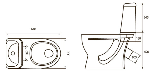 Унитаз-компакт Sanita Идеал (Стандарт)