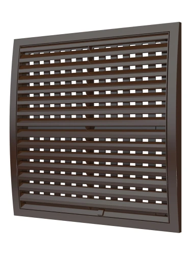 3535РРПН кор, Решетка наружная ASA вентиляционная регулируемая 350х350, коричневая