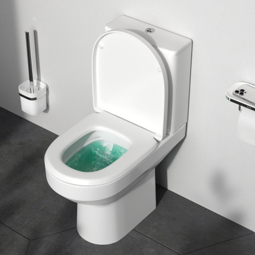 Унитаз-компакт Am.Pm Spirit V2.0 C708600WH белый, FlashClean безободковый