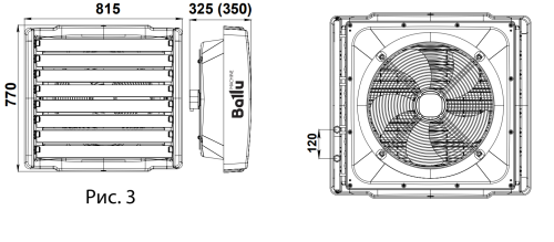 Тепловентилятор водяной BALLU BHP-W2-70-S
