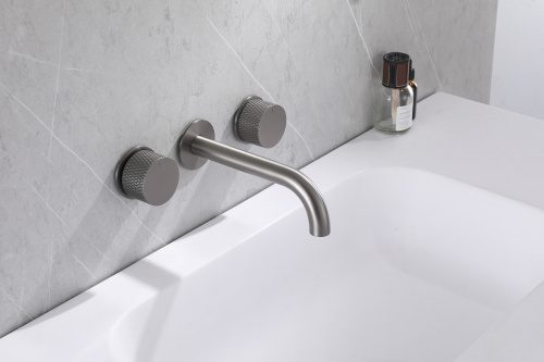 Смеситель для раковины ABBER Wasser Kreis AF81122NG скрытого монтажа, никель