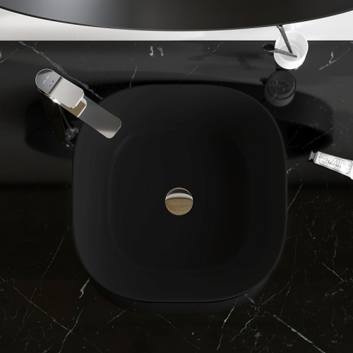 Раковина накладная 43 Am.Pm Func M8FWCC30430BM черный матовый, санфарфор