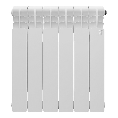 Алюминиевый радиатор Royal Thermo REVOLUTION A 500 - 6 секций, боковое, белый