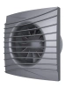 Вентилятор осевой вытяжной с обратным клапаном D 100 DiCiTi SILENT 4C dark gray metal, декоративный