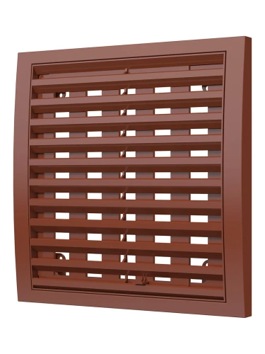 2020РРПН терр, Решетка наружная ASA вентиляционная регулируемая 200х200, терракотовая