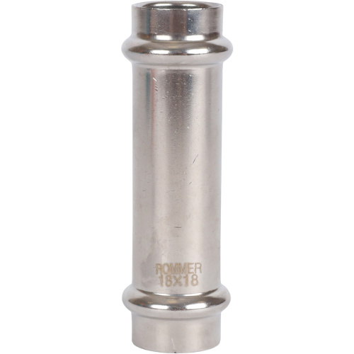 Муфта надвижная ВПр 18 пресс, нержавеющая сталь Rommer