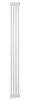 Трубчатый радиатор Velar WH 3100-07 секций, белый, нижнее подключение 1/2" по краям, с вентилем