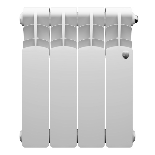 Алюминиевый радиатор Royal Thermo REVOLUTION A 350 - 4 секции, боковое, белый