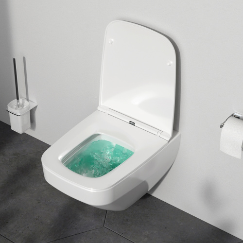 Подвесной унитаз Am.Pm Inspire V2.0 C50A1700SC белый, FlashClean безободковый с сиденьем микролифт