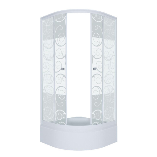 Душевая кабина 100x100 Triton Стандарт В1 стекло узоры DK175