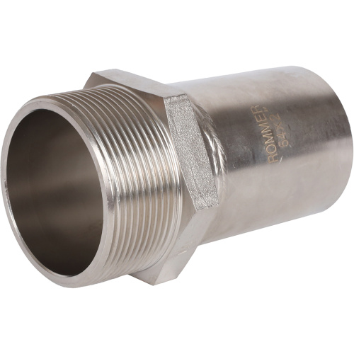Вставка переходная НПр-НР 54x2" пресс, нержавеющая сталь Rommer