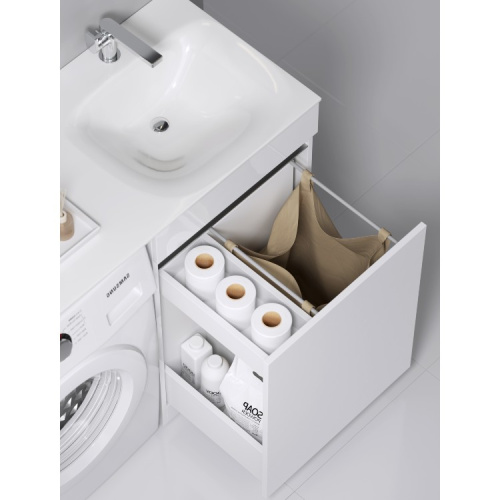 Тумба с умывальником AQWELLA Forma 115 Белый FOR0105KR