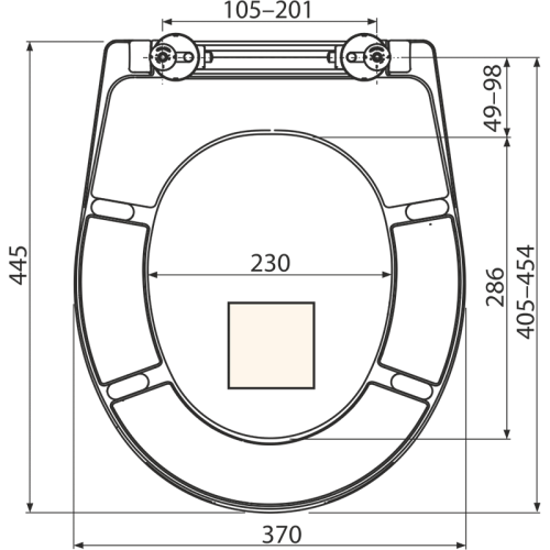Сиденье Alcaplast Softclose универсальное, для унитаза A604 PERGAMON