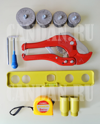 Сварочный аппарат CANDAN СМ-06 SET 750+750Вт с насадками 20,25,32,40