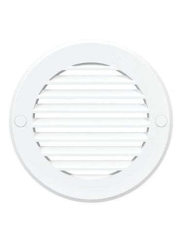 10РК, Решетка вентиляционная круглая D136 вытяжная АБС с фланцем D100