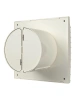 Вентилятор осевой вытяжной с обратным клапаном D 100 DiCiTi SILENT 4C lvory, декоративный
