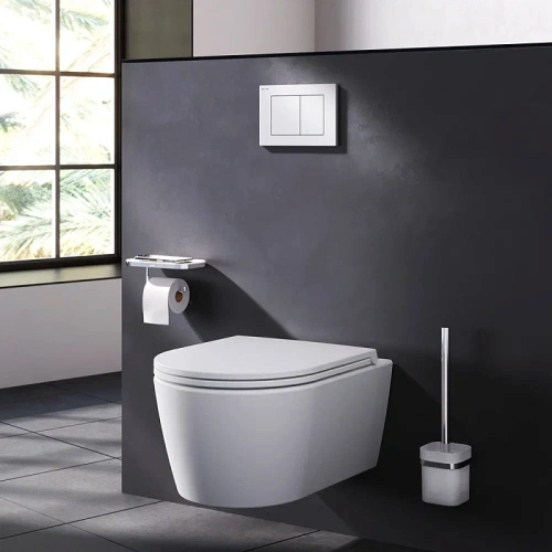 Кнопка для инсталляции механическая Am.Pm PrimeFit S I090201 пластик, белый глянц