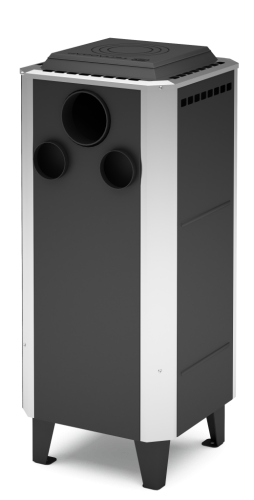 Печь-камин Теплодар ВЕРТИКАЛЬ Металлика