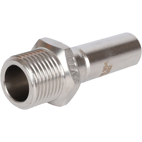 Вставка переходная НПр-НР 15x1/2" пресс, нержавеющая сталь Rommer