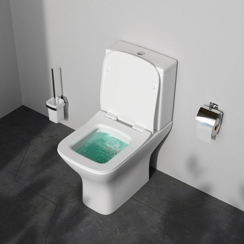 Унитаз-компакт Am.Pm Gem C908601SC белый, FlashClean безободковый с сиденьем микролифт