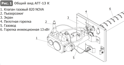 Горелка газовая АГГ-13 К Теплодар