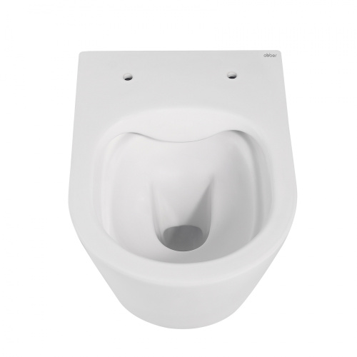 Подвесной унитаз ABBER Bequem AC1102MW белый матовый, безободковый